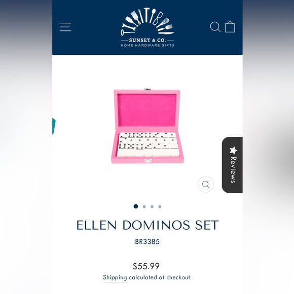 NIB travel ELLEN DOMINOS SET in pink vegan leather - Picture 11 of 13